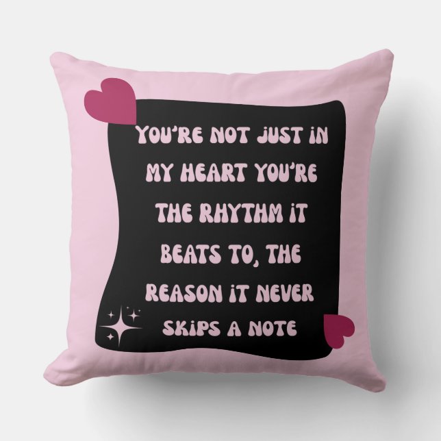 Coussin Notes d'amour (Recto)