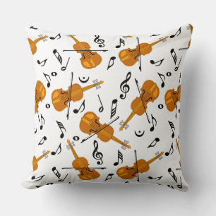 Coussin Notes de musique violon