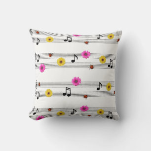 Coussin Notes musicales