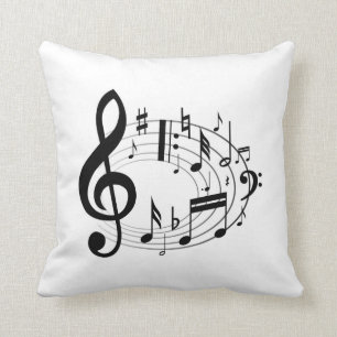 Coussin Notes musicales
