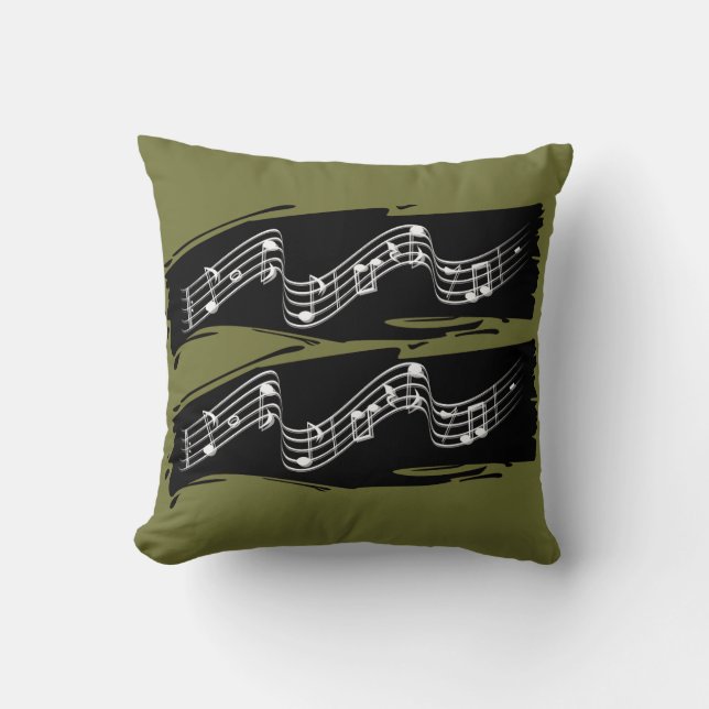 Coussin Notes musicales (Recto)
