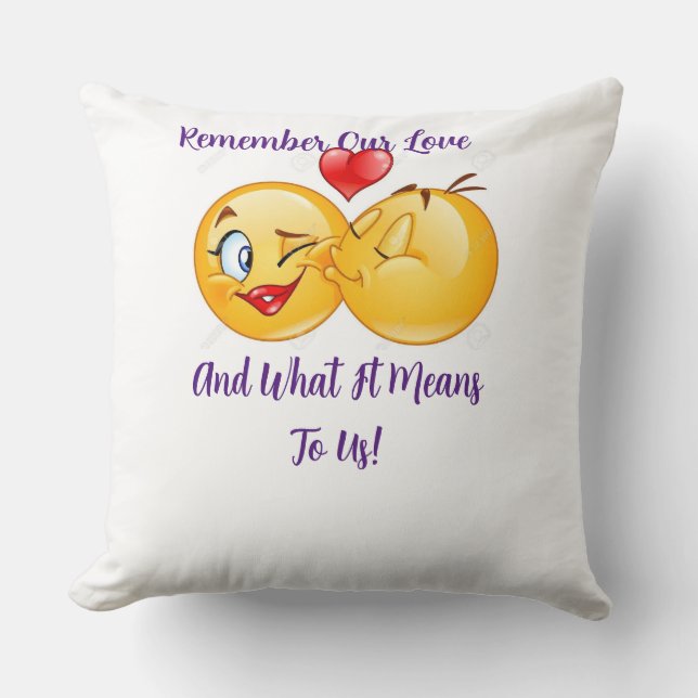 Coussin Notre amour (Recto)