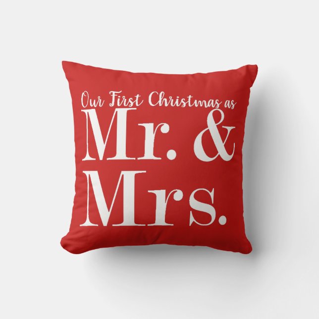 Coussin Notre premier Noël (Recto)
