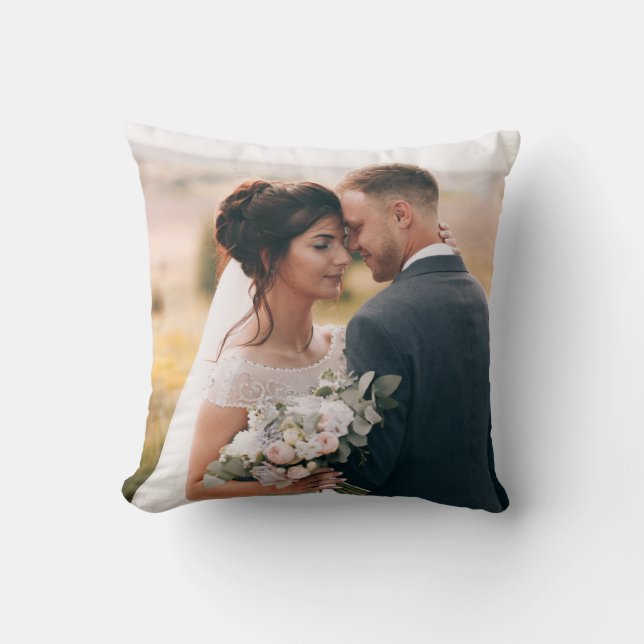 Coussin Notre premier Noël | Photo neuve | Vacances (Recto)
