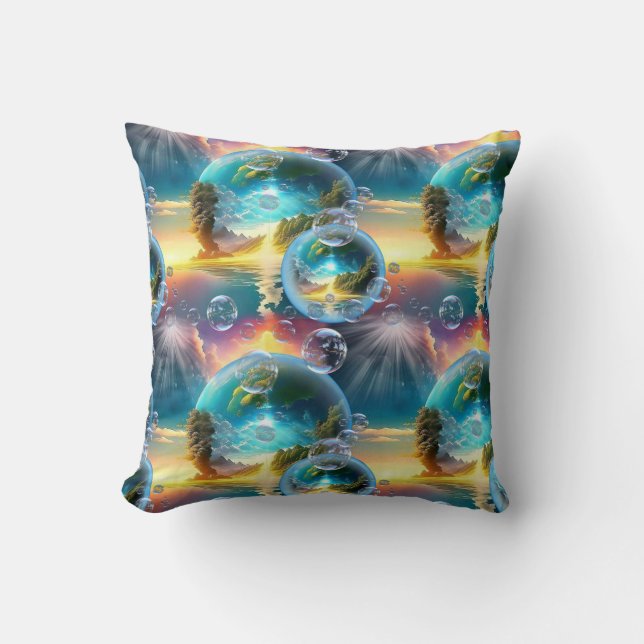 Coussin Notre soleil est une étoile et un foie (Recto)