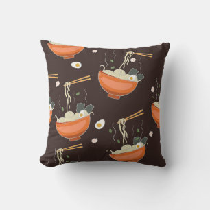 Coussin Nouilles Ramen : Graphiques Vintages