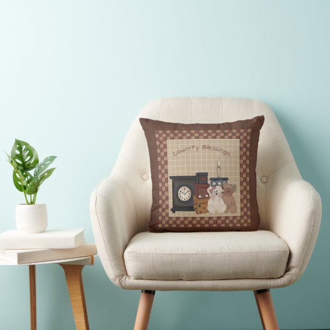 Coussin Nounours des Bénédictions de pays (Chaise)