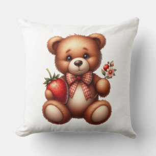 Coussin Nounours en peluche