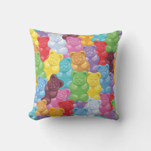 Coussin Nounours gélifiés mignons et colorés