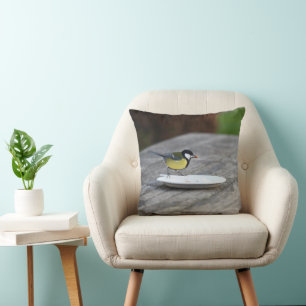Coussin Nourriture Bleue Tit Oiseau Profitez d'une plaque