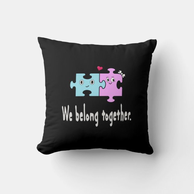 Coussin Nous appartenons ensemble (Recto)