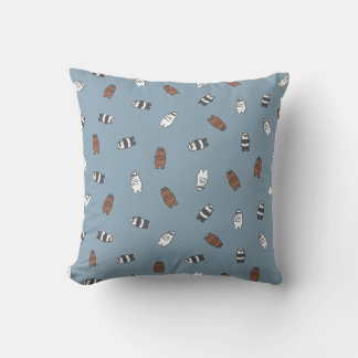 Coussin Nous Ours nu - Ours en verre soleil Motif