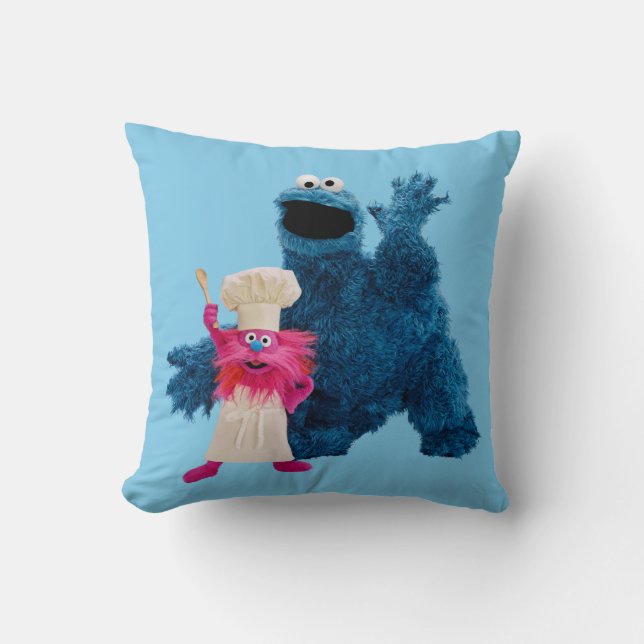 Coussin Nous sommes des gourmands | Pose classique (Recto)