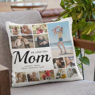 Coussin Nous t'aimons Maman Multi-Photo