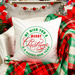 Coussin Nous Vous Souhaitons Un Joyeux Noël