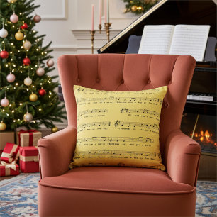 Coussin Nous vous souhaitons un joyeux Noël Musical Sable