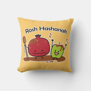 Coussin Nouveau juif de miel de grenade de pomme de Rosh