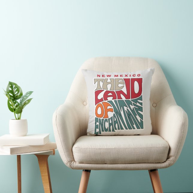 Coussin Nouveau Mexique Nickname Word Art (Chaise)