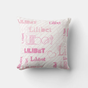 Coussin NOUVEAUTÉ ! Filles BFF tendance Nom Fille rose Soe
