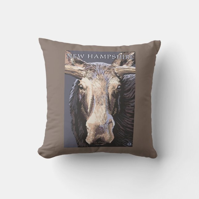 Coussin Nouvelle de HampshireMoose fin (Recto)