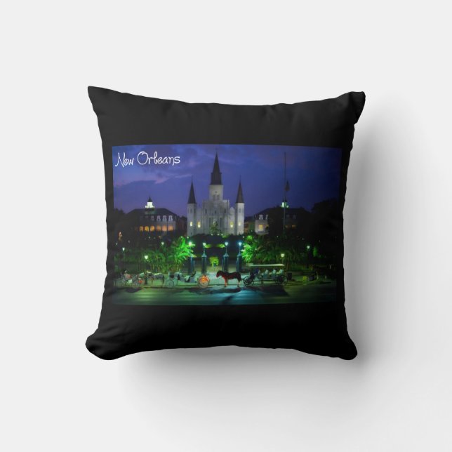 Coussin Nouvelle-Orléans Louisiane (Recto)