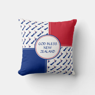 Coussin NOUVELLE-ZÉLANDE DRAPEAU Patriotique Dieu béni