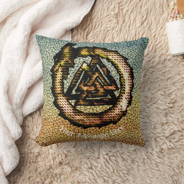 Coussin Noyer caillou (Ouroboros) (Couverture)
