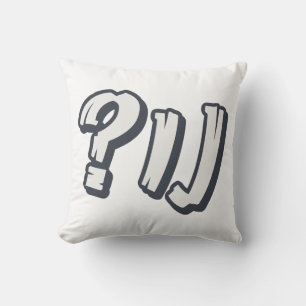 Coussin "NU ?" yiddish - L'expression juive parfaite