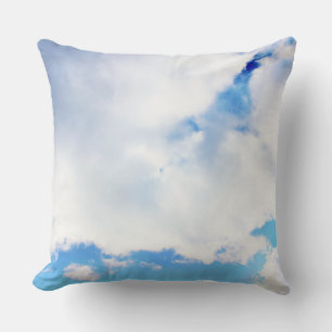 Coussin Nuages blancs et ciel bleu