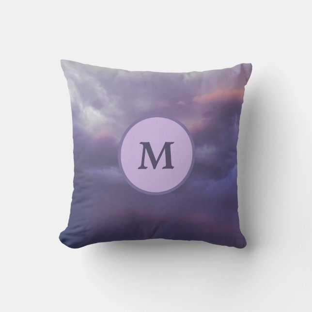 Coussin Nuages colorés de tempête (Recto)