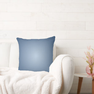Coussin Nuances Bleu Fumé Clair à Foncé Élégant