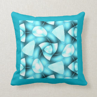 Coussin Nuances de Geometrics tordu par Aqua