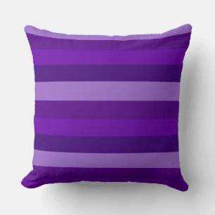 Coussin Nuances de rayures violettes