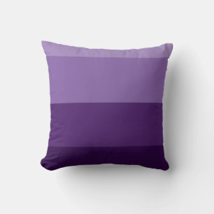 Coussin Nuances de rayures violettes foncées et claires