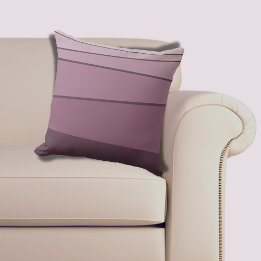 Coussin Nuances irrégulières modernes rayées pourpre d'aub