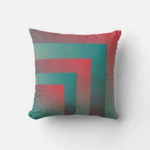 Coussin nuances turquoises de corail