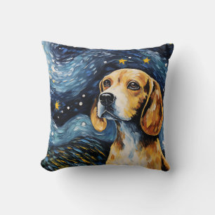 Coussin Nuit beagle Starry