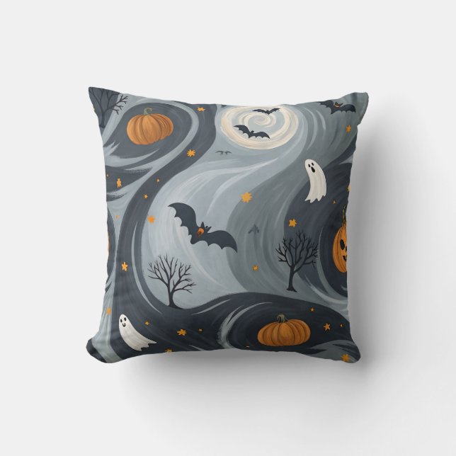 Coussin Nuit de la mort d'Halloween (Recto)