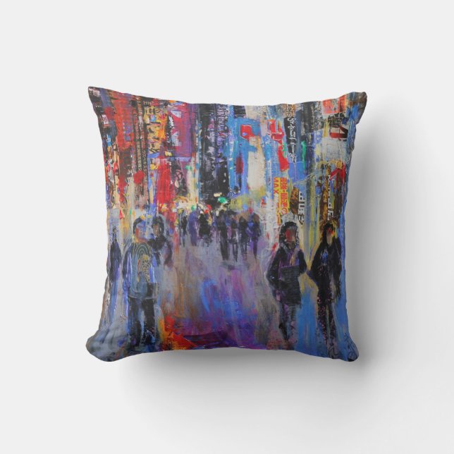 Coussin Nuit de Tokyo (Recto)