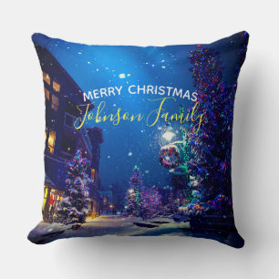 Coussin Nuit d'hiver de Noël