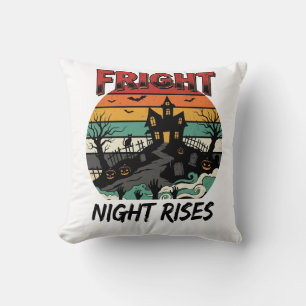 Coussin Nuit effrayante au cimetière d'Halloween