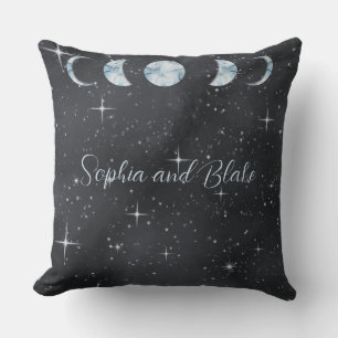 Coussin Nuit étoilée Phases lunaires Céleste