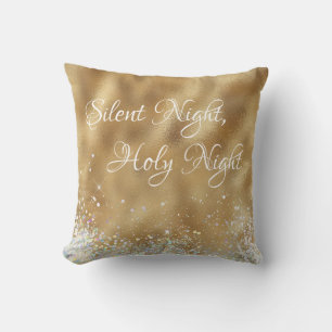 Coussin Nuit Silencieuse d'or, Noël de la nuit Sainte