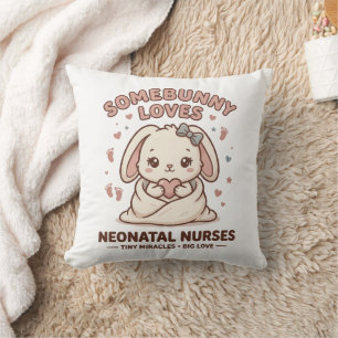 Coussin Nursery Lapin Mignon