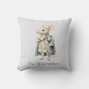 Coussin Nutcracker de Noël Souris King Aquarelle