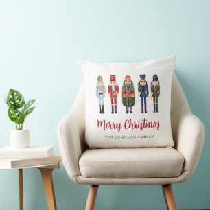 Coussin Nutcracker mignon Joyeux Noël