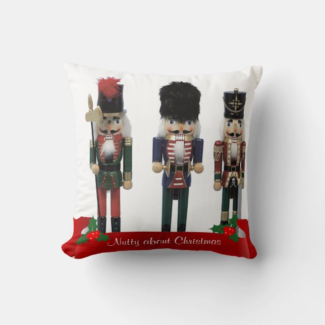 Coussin Nutcracker "Nutty about Christmas" (Recto)