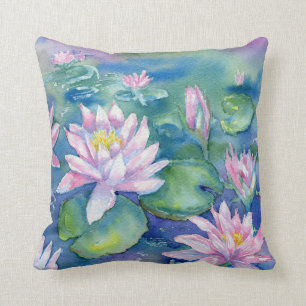 Coussin "Nymphes d'eau" Lancer l'oreiller