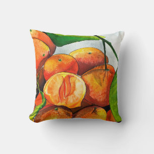 Coussin Oaquarelle mandarine