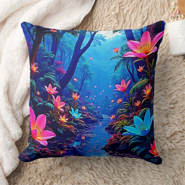 Coussin Oasis de la jungle éthérée (Couverture)